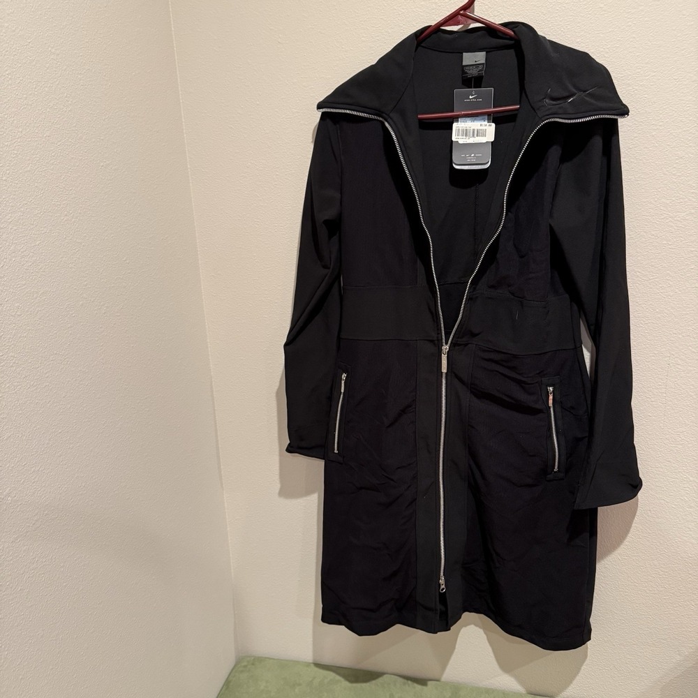 NOS Nike Drifit Women's Winter Long coat 2003‎ Black Women's Medium